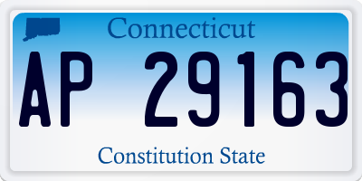 CT license plate AP29163