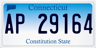 CT license plate AP29164