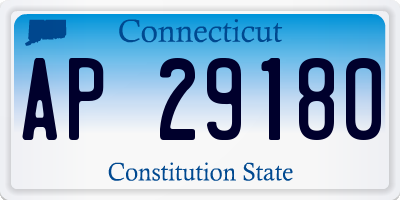 CT license plate AP29180