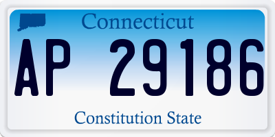 CT license plate AP29186