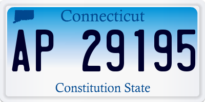CT license plate AP29195