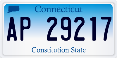 CT license plate AP29217