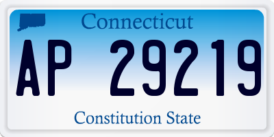 CT license plate AP29219