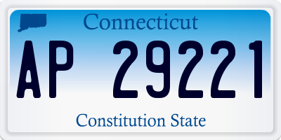 CT license plate AP29221