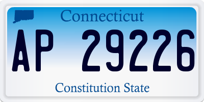 CT license plate AP29226