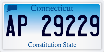 CT license plate AP29229