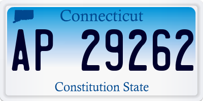 CT license plate AP29262