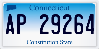 CT license plate AP29264