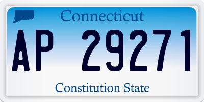 CT license plate AP29271