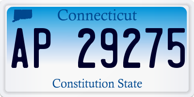 CT license plate AP29275