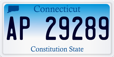 CT license plate AP29289