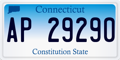 CT license plate AP29290