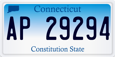 CT license plate AP29294