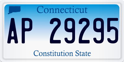 CT license plate AP29295