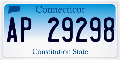 CT license plate AP29298