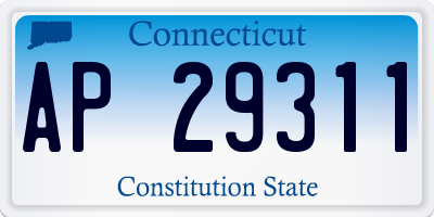 CT license plate AP29311