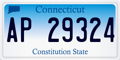CT license plate AP29324