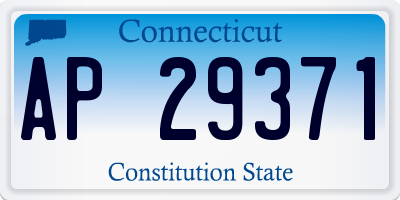 CT license plate AP29371
