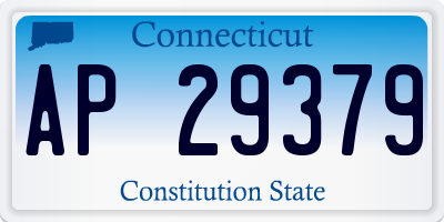 CT license plate AP29379