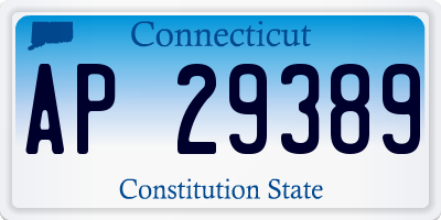 CT license plate AP29389