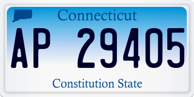 CT license plate AP29405