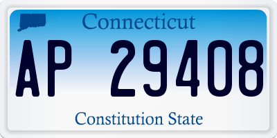 CT license plate AP29408