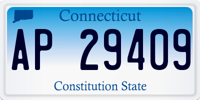 CT license plate AP29409