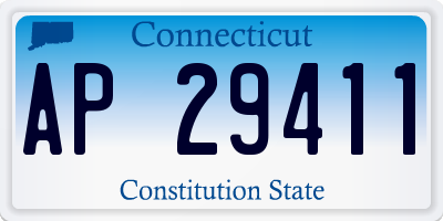 CT license plate AP29411