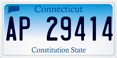 CT license plate AP29414