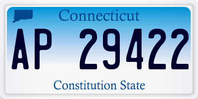 CT license plate AP29422