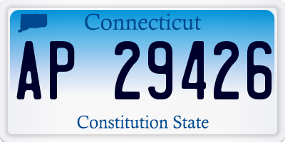 CT license plate AP29426