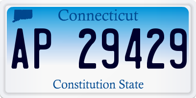 CT license plate AP29429