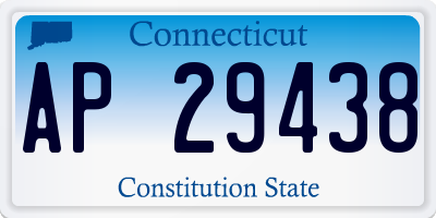 CT license plate AP29438