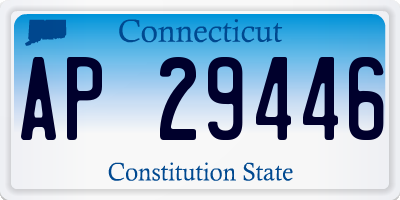 CT license plate AP29446