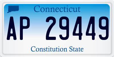 CT license plate AP29449