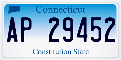 CT license plate AP29452