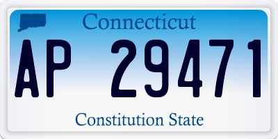 CT license plate AP29471