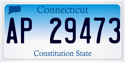 CT license plate AP29473