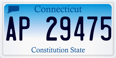 CT license plate AP29475