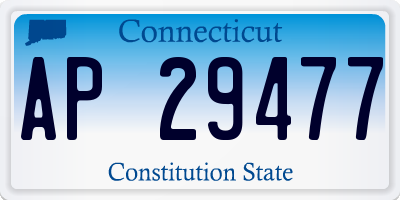 CT license plate AP29477