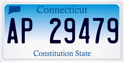 CT license plate AP29479