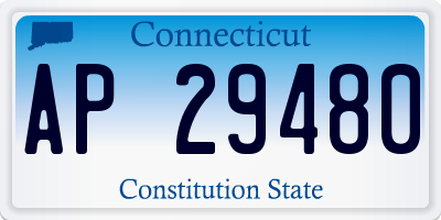 CT license plate AP29480