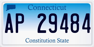 CT license plate AP29484