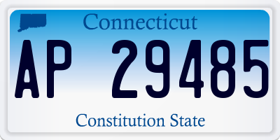 CT license plate AP29485