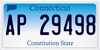 CT license plate AP29498