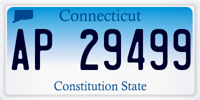 CT license plate AP29499