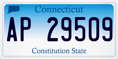 CT license plate AP29509