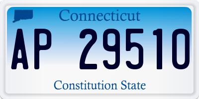 CT license plate AP29510