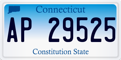 CT license plate AP29525