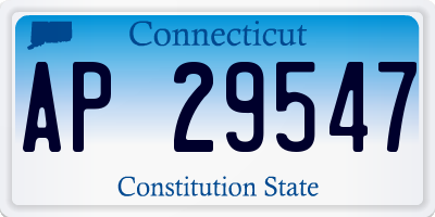 CT license plate AP29547